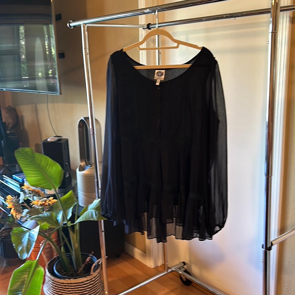 Diane Gilman sheer blouse